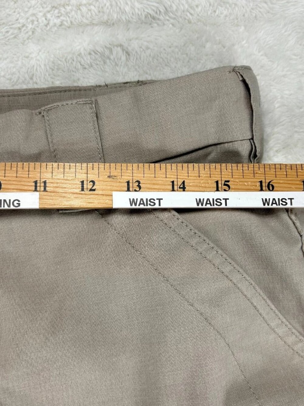 First Tactical Cargo Pants‎ Mens 32 Beige Ripstop Utility Workwear Outdoor - Picture 8 of 13